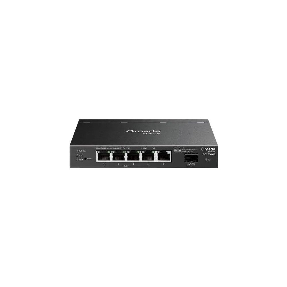 TP-LINK TP-Link SG2206MP, L2, Gigabit Ethernet (10/100/1000), Strömf...