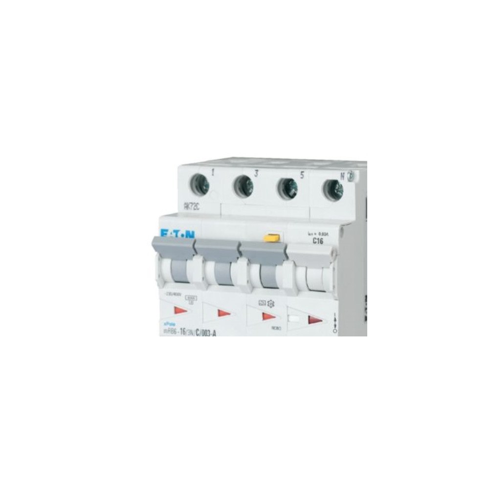 Eaton Electric Eaton kombinationsbrytare 13A 3P+N C, 30 mA, 4M 6kA (HPFI ty...