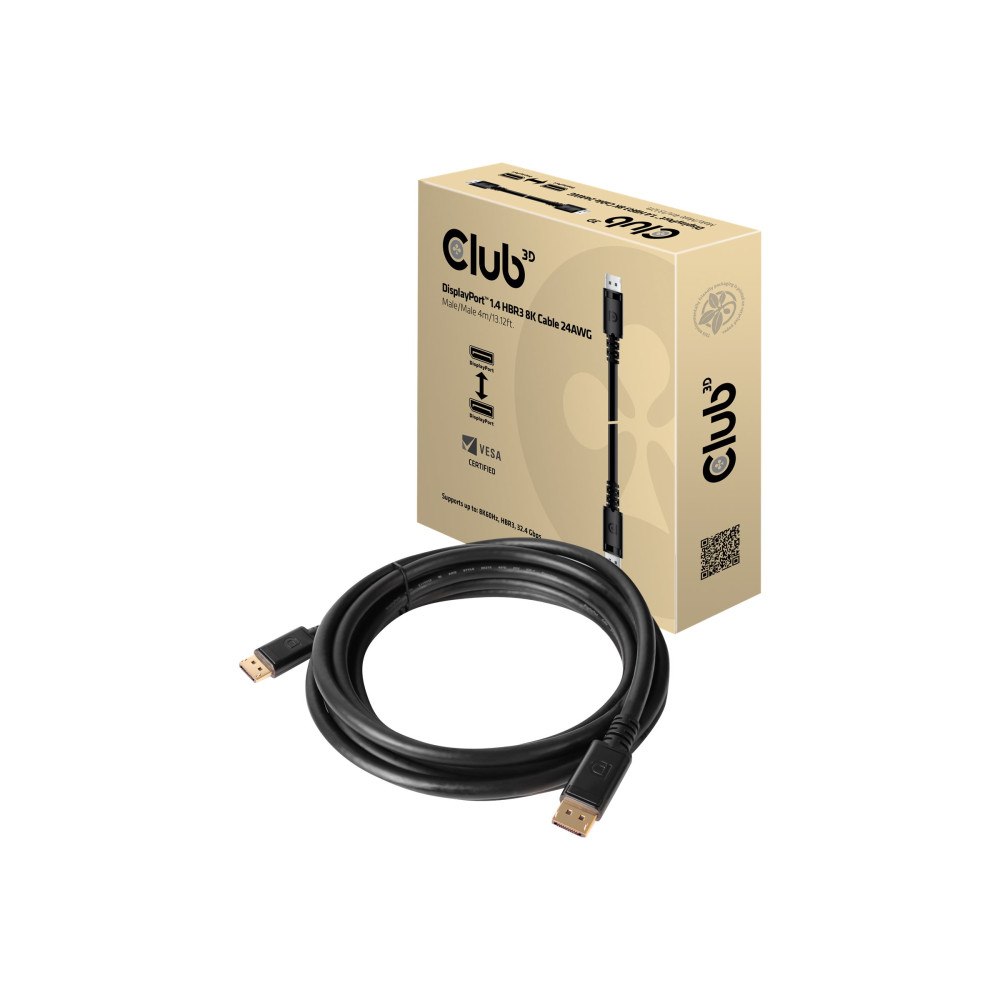 Club 3D Club 3D - DisplayPort-kabel - DisplayPort till DisplayPort - 4 m