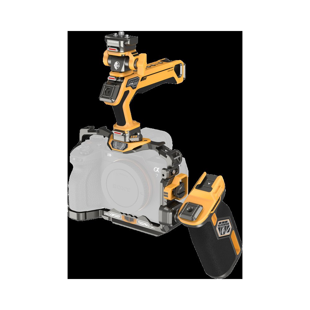 SMALLRIG SmallRig 5518 HawkLock Quick Release Cage Kit for Sony A7R V/ A7 IV/ A7S III (Adv Ed) (Bumblebee)