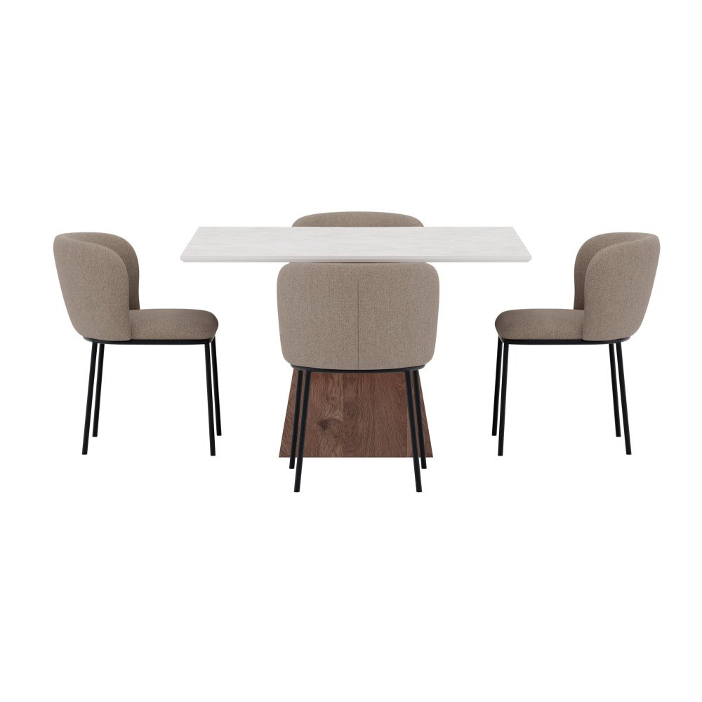 Venture Home Cael Matgrupp med stolarna Edina