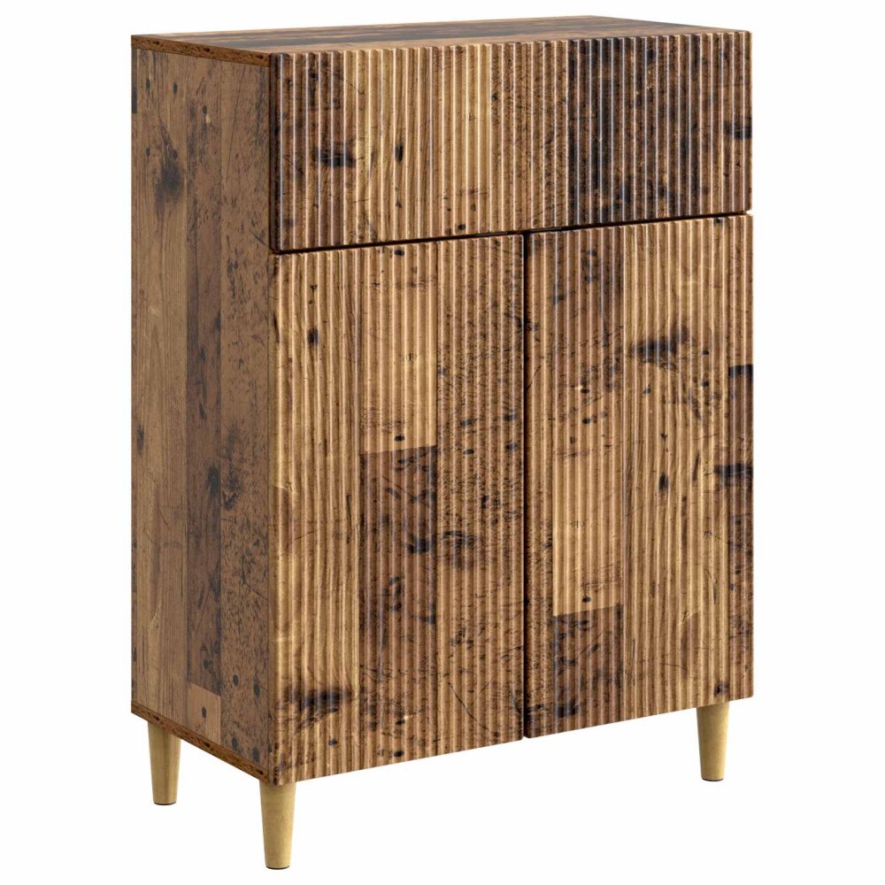 vidaXL Sideboard Gammalt trä 66 x 34,5 x 90 cm Konstruerat trä