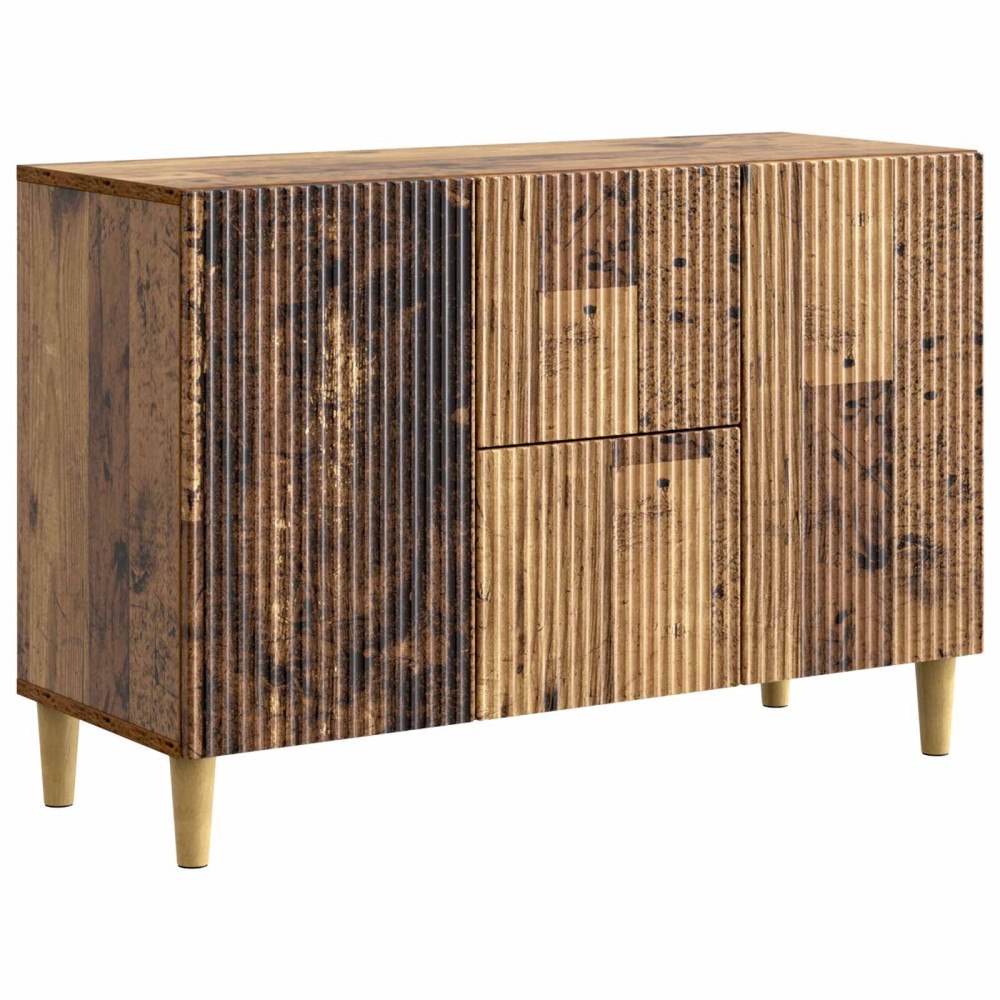 vidaXL Sideboard Gammalt trä 89 x 34,5 x 60 cm Konstruerat trä