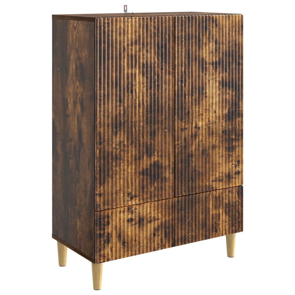 vidaXL Sideboard med låda Rökt ek 66 x 34,5 x 95 cm Konstruerat trä