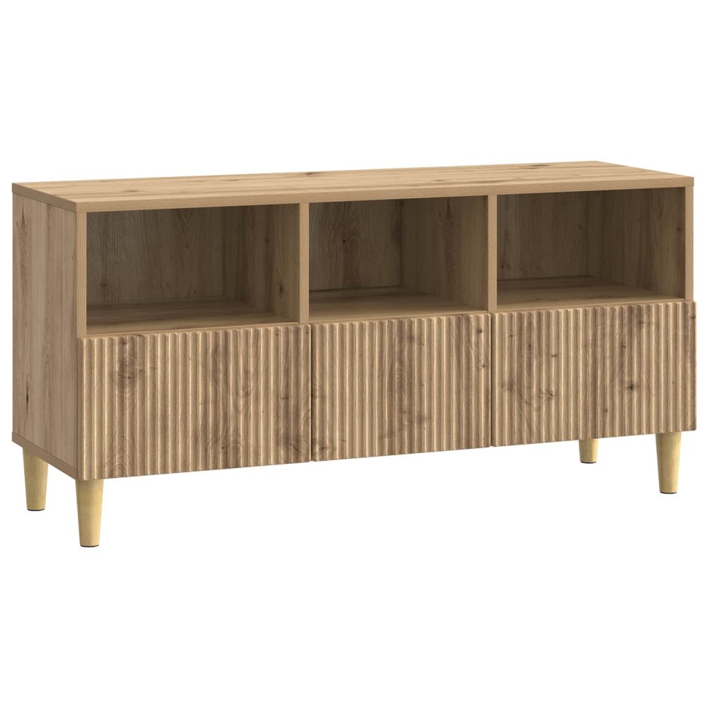vidaXL TV-skåp med låda Artisan-ek 102 x 34,5 x 50 cm Konstruerat trä