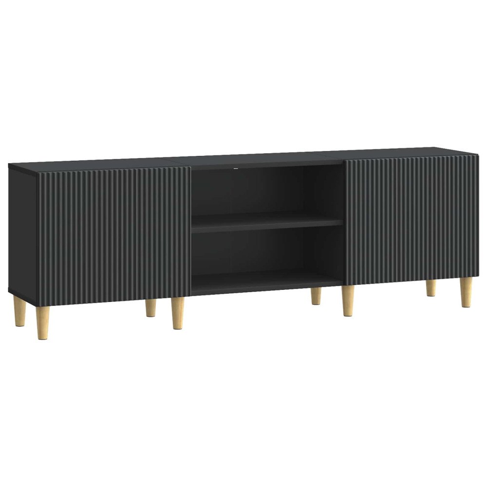 vidaXL TV-skåp Svart 150 x 31 x 50 cm Konstruerat trä