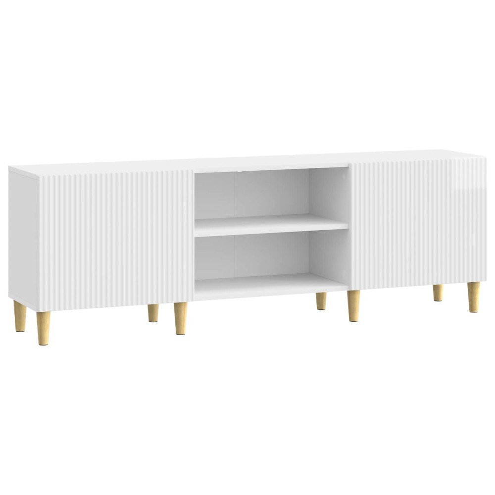vidaXL TV-skåp Vit högglans 150 x 31 x 50 cm Konstruerat trä