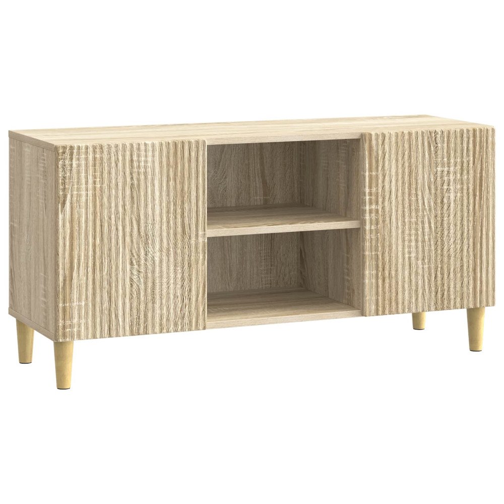 vidaXL TV-skåp Sonoma-ek 102 x 34,5 x 50 cm Konstruerat trä