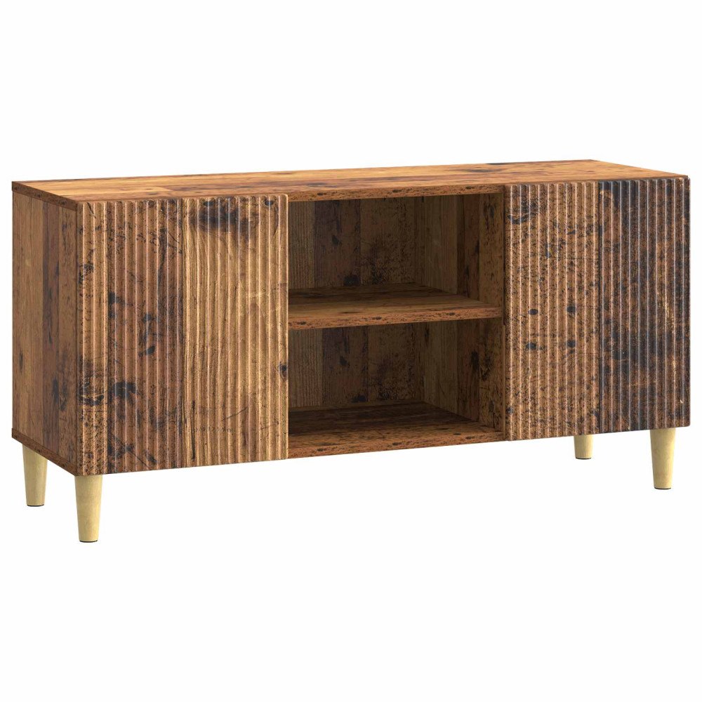 vidaXL TV-skåp Gammalt trä 102 x 34,5 x 50 cm Konstruerat trä