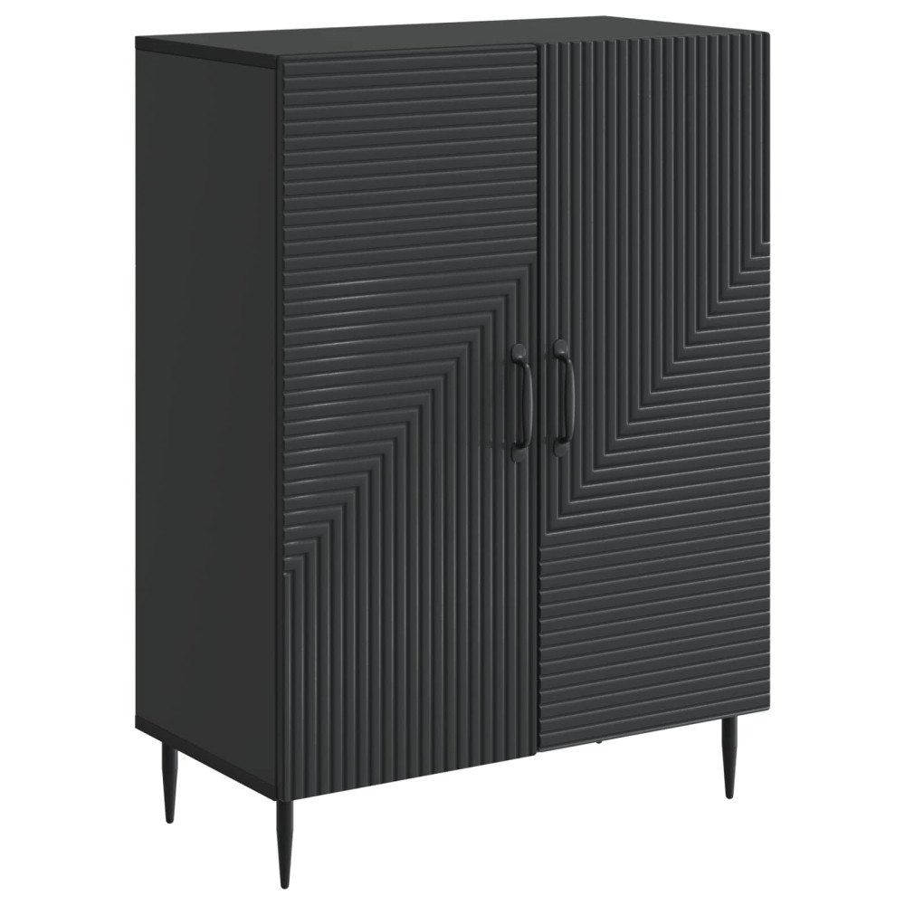 vidaXL Sideboard Svart 66 x 34,5 x 89,5 cm Konstruerat trä
