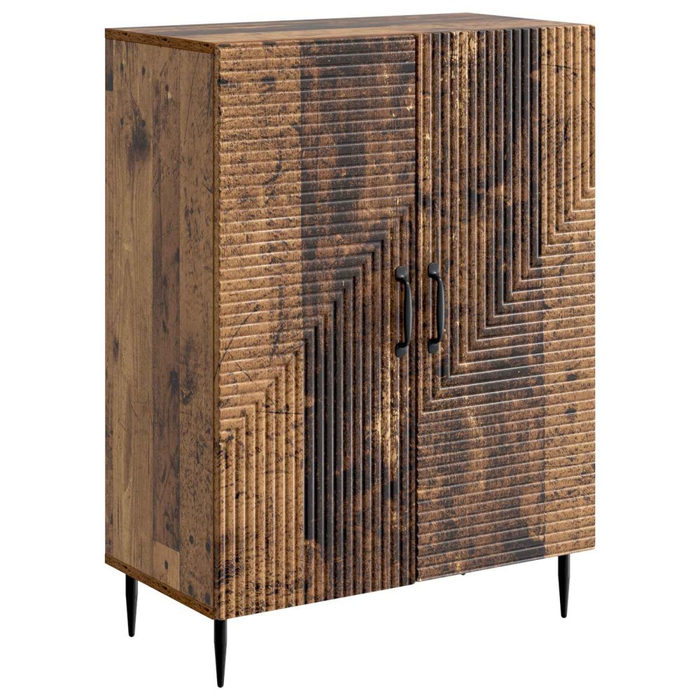 vidaXL Sideboard Gammalt trä 66 x 34,5 x 89,5 cm Konstruerat trä