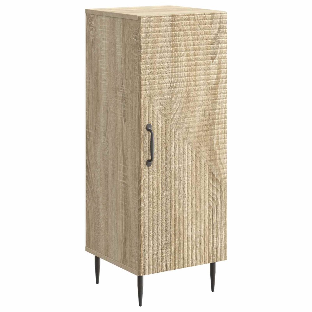 vidaXL Sideboard Sonoma-ek 33 x 34,5 x 89,5 cm Konstruerat trä