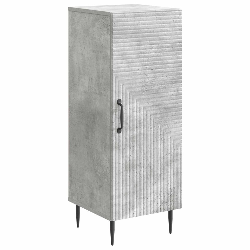 vidaXL Sideboard Betonggrå 33 x 34,5 x 89,5 cm Konstruerat trä