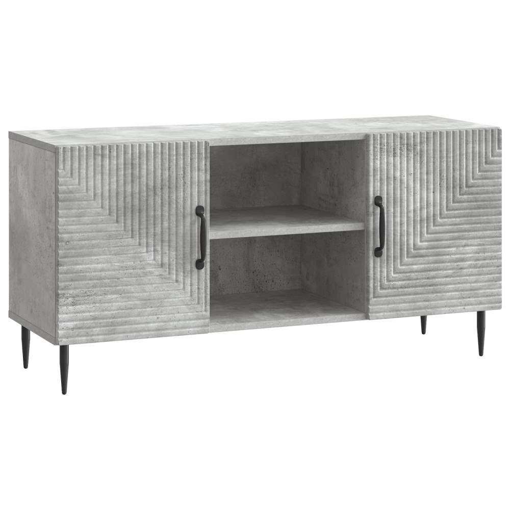 vidaXL TV-skåp Betonggrå 102 x 34,5 x 50 cm Konstruerat trä