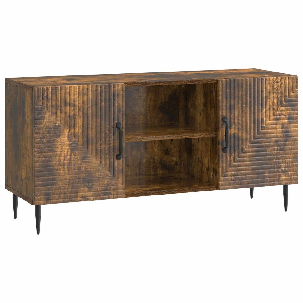 vidaXL TV-skåp Rökt ek 102 x 34,5 x 50 cm Konstruerat trä