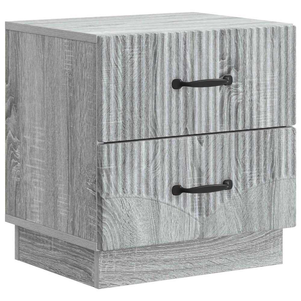 vidaXL Nattduksbord Grå sonoma-ek 43 x 34,5 x 44,5 cm Konstruerat trä