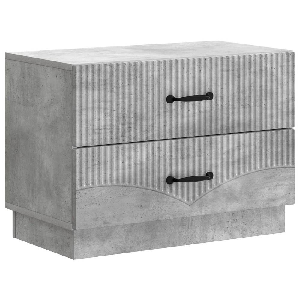 vidaXL Nattduksbord Betonggrå 62 x 34,5 x 44,5 cm Konstruerat trä