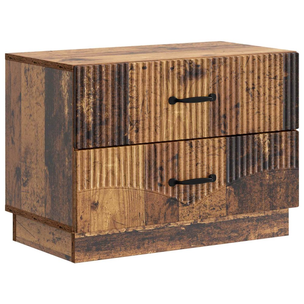 vidaXL Nattduksbord Gammalt trä 62 x 34,5 x 44,5 cm Konstruerat trä