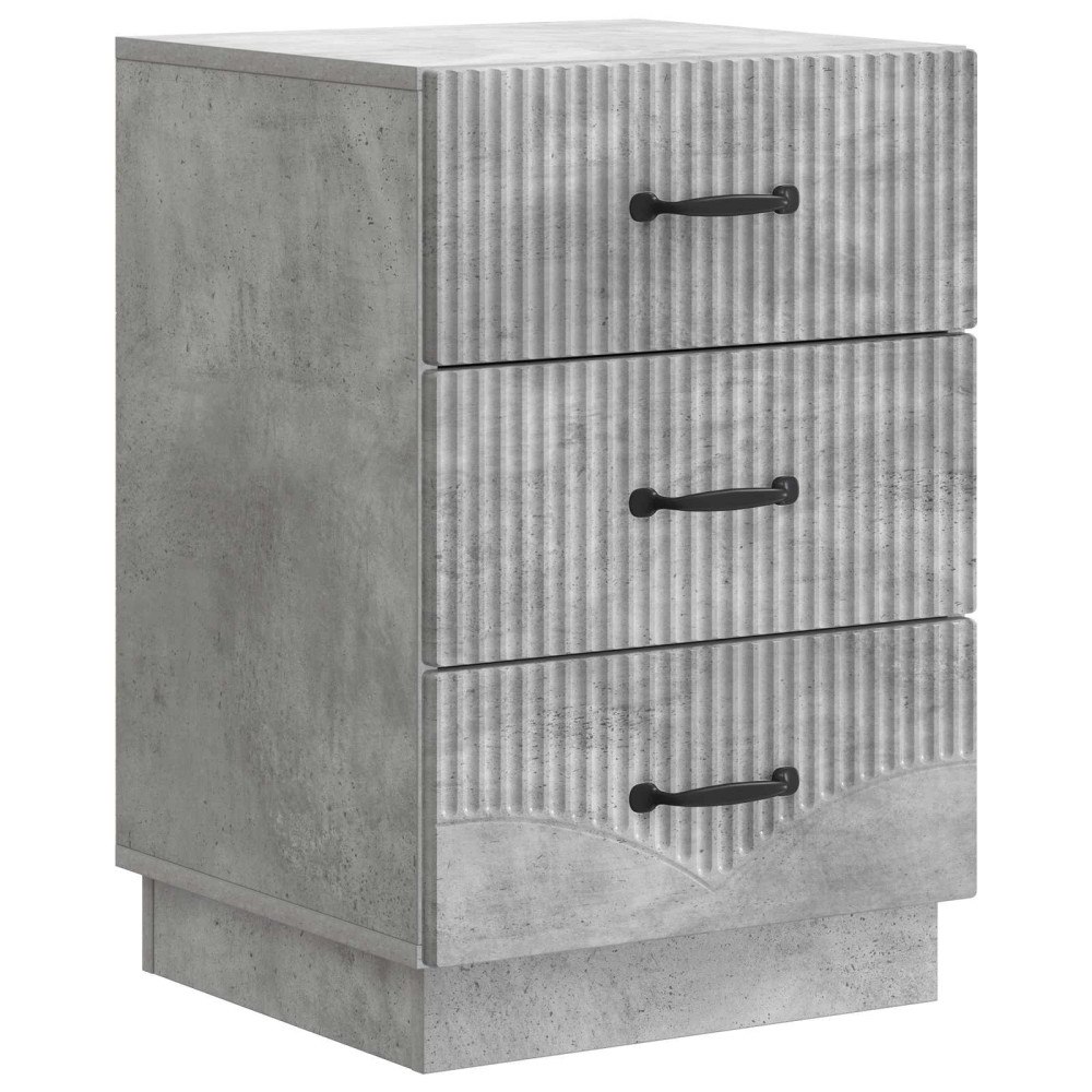 vidaXL Nattduksbord Betonggrå 43 x 41 x 63,5 cm Konstruerat trä