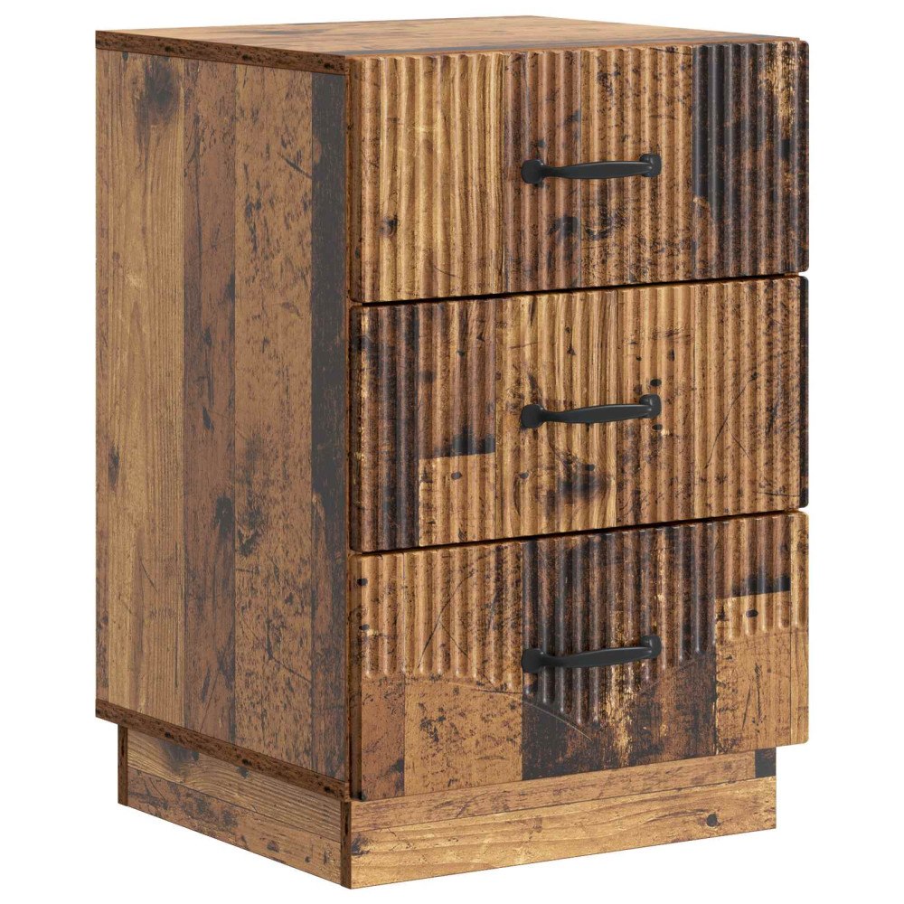 vidaXL Nattduksbord Gammalt trä 43 x 41 x 63,5 cm Konstruerat trä