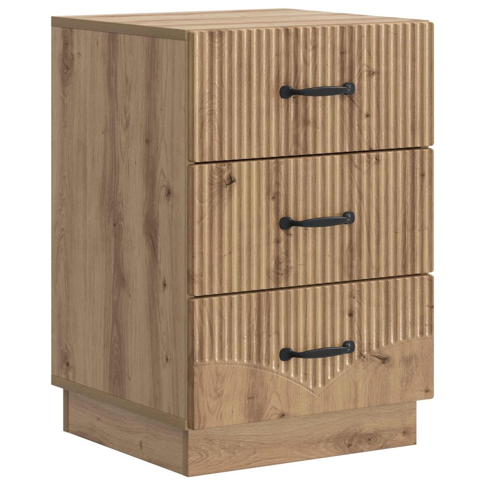 vidaXL Nattduksbord Artisan-ek 43 x 41 x 63,5 cm Konstruerat trä