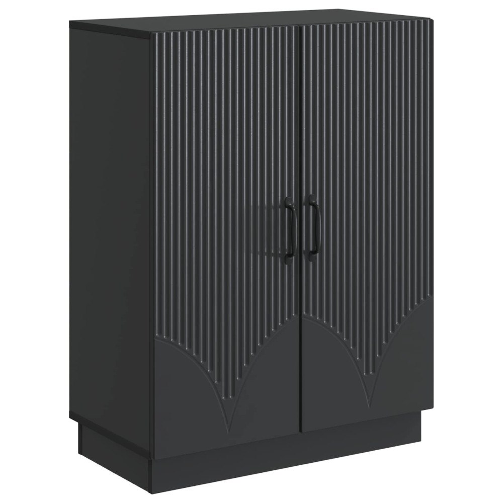 vidaXL Sideboard Svart 66 x 34,5 x 87 cm Konstruerat trä