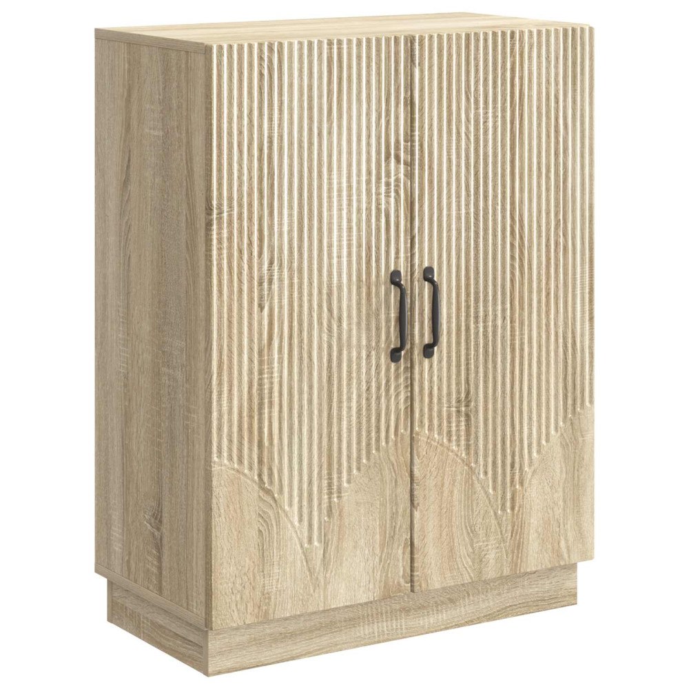 vidaXL Sideboard Sonoma-ek 66 x 34,5 x 87 cm Konstruerat trä