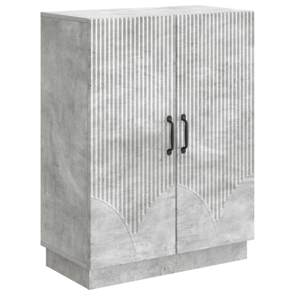 vidaXL Sideboard Betonggrå 66 x 34,5 x 87 cm Konstruerat trä