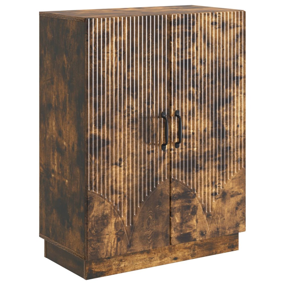 vidaXL Sideboard Rökt ek 66 x 34,5 x 87 cm Konstruerat trä