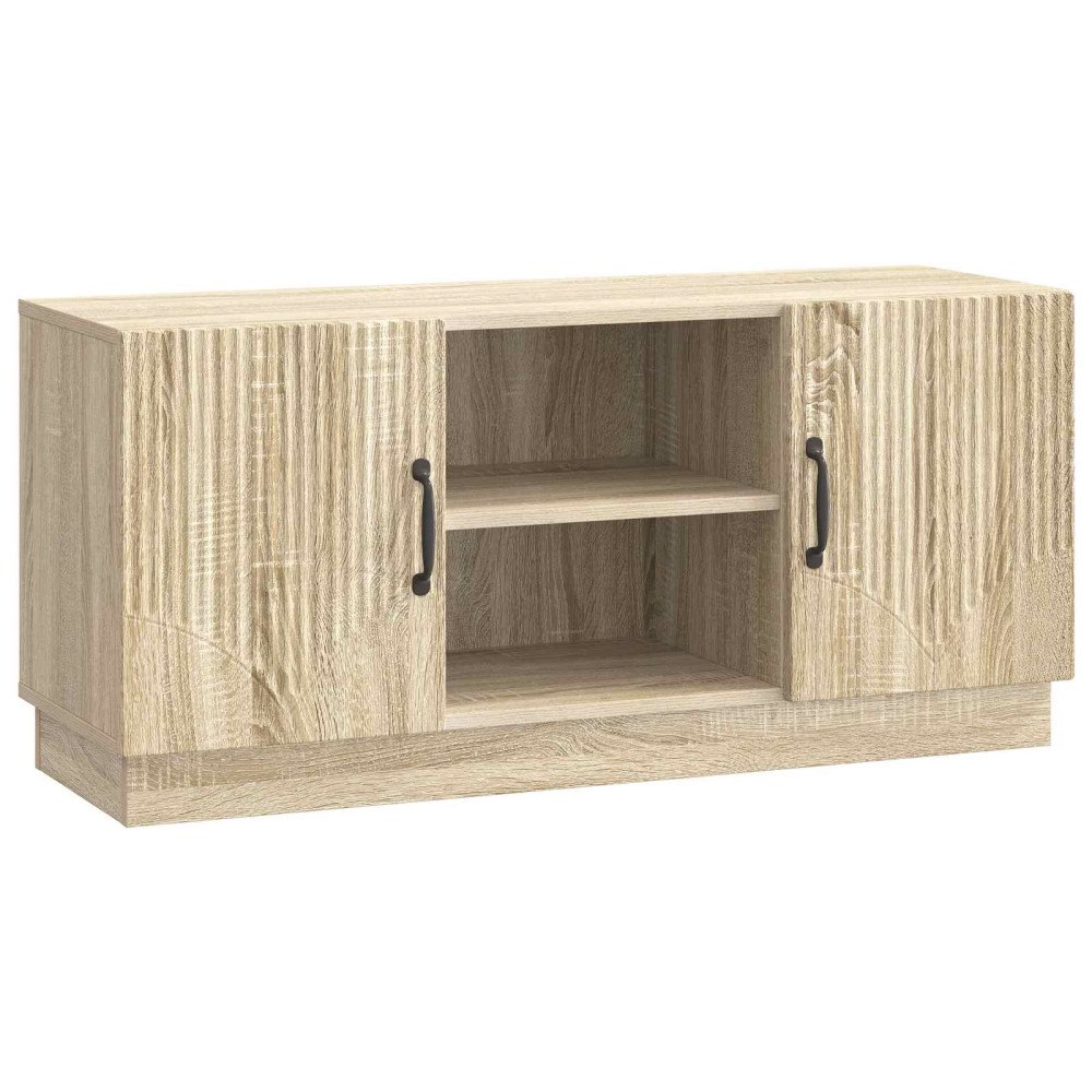vidaXL TV-skåp Sonoma-ek 102 x 34,5 x 47 cm Konstruerat trä