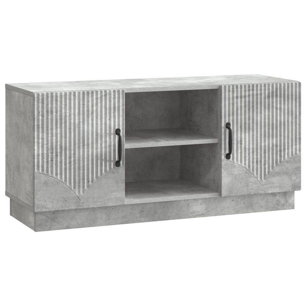 vidaXL TV-skåp Betonggrå 102 x 34,5 x 47 cm Konstruerat trä