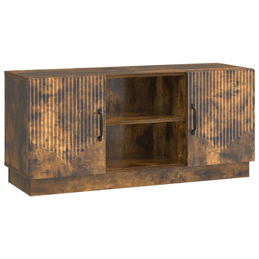 vidaXL TV-skåp Rökt ek 102 x 34,5 x 47 cm Konstruerat trä
