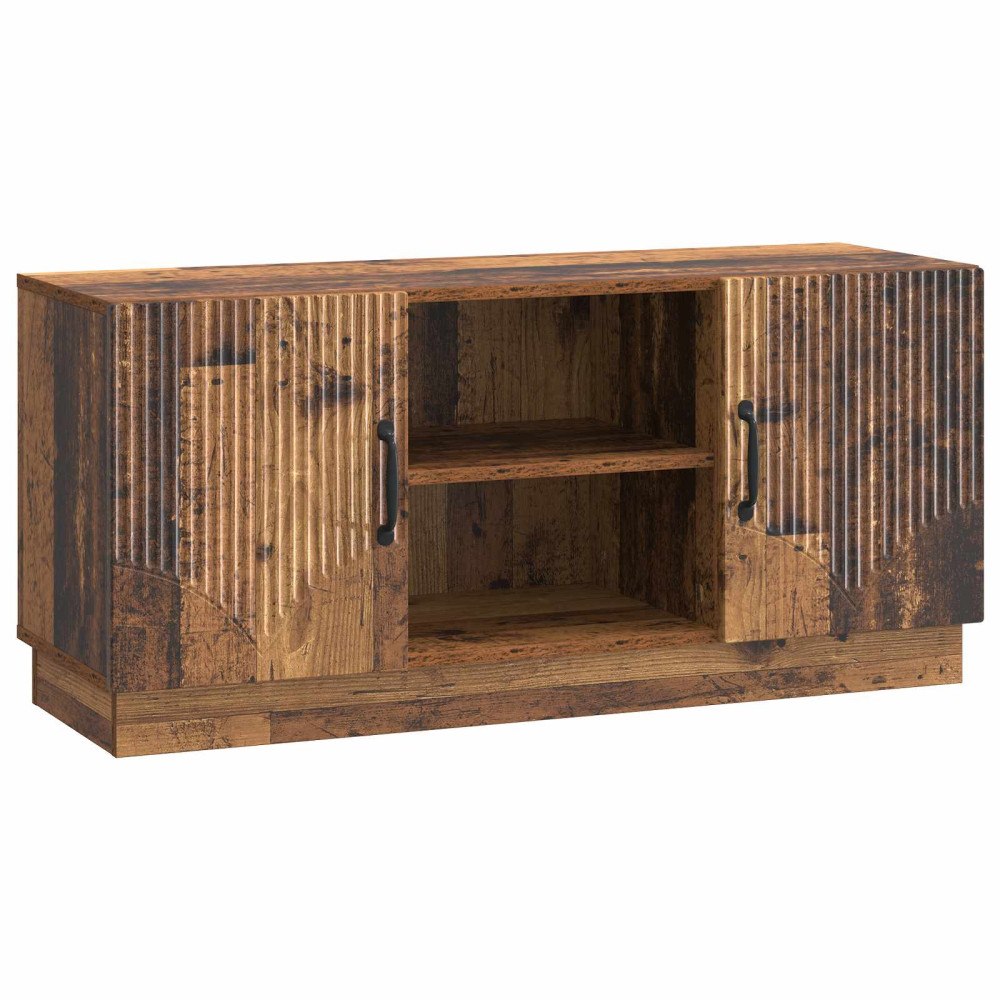 vidaXL TV-skåp Gammalt trä 102 x 34,5 x 47 cm Konstruerat trä