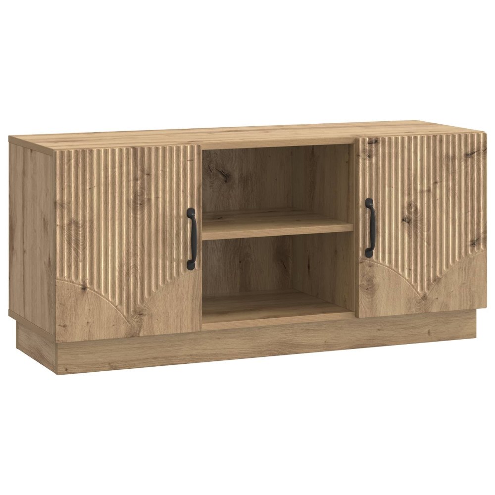 vidaXL TV-skåp Artisan-ek 102 x 34,5 x 47 cm Konstruerat trä