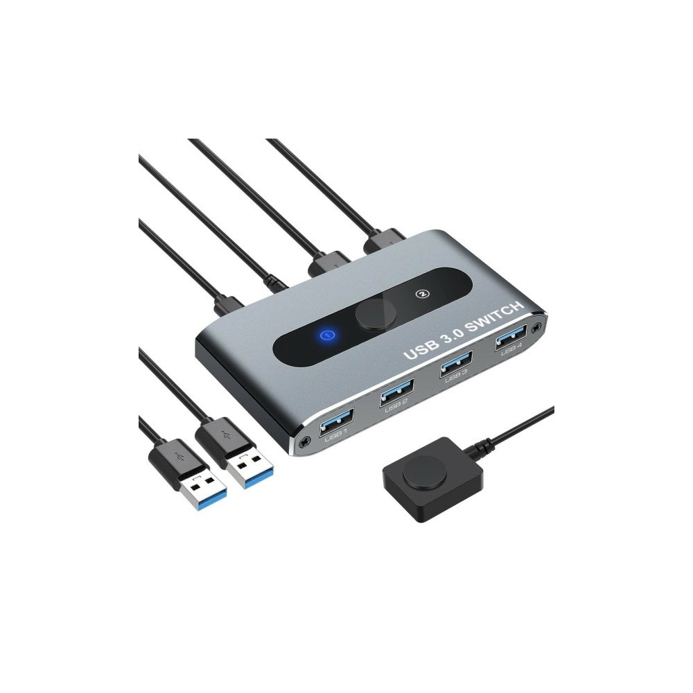 TECHLY Techly IUSB-SW3024, 5 Gbit/s, Silver, Gjuten aluminium, 102...