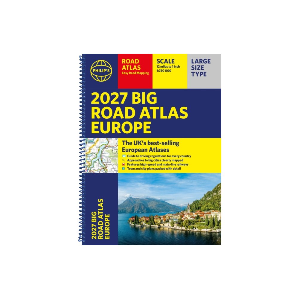 Octopus publishing group Philip's 2027 Big Road Atlas of Europe (bok, spiral, eng)