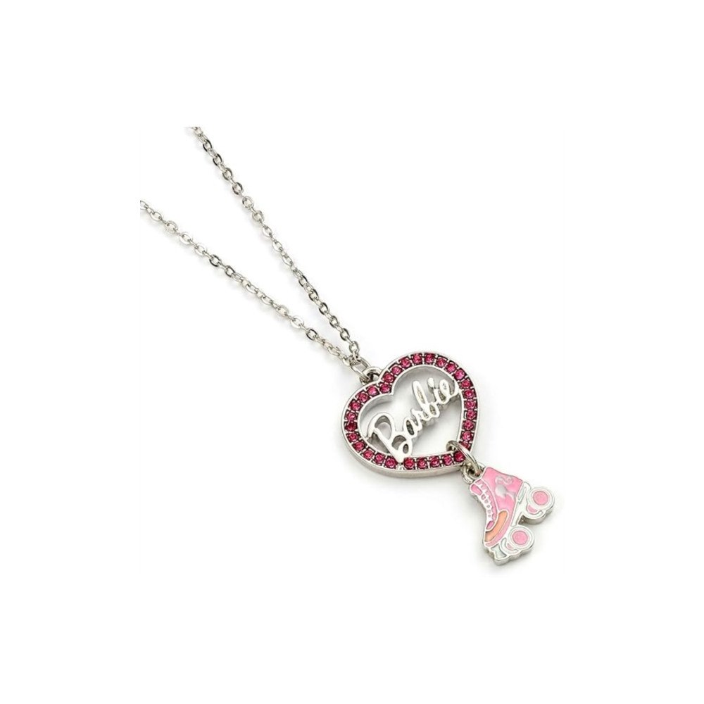 THE CARAT SHOP Barbie Crystal Heart and Roller Skate Necklace