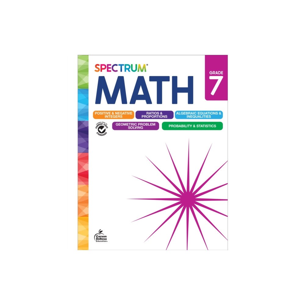 Carson Dellosa Spectrum Math Workbook Grade 7 (häftad, eng)
