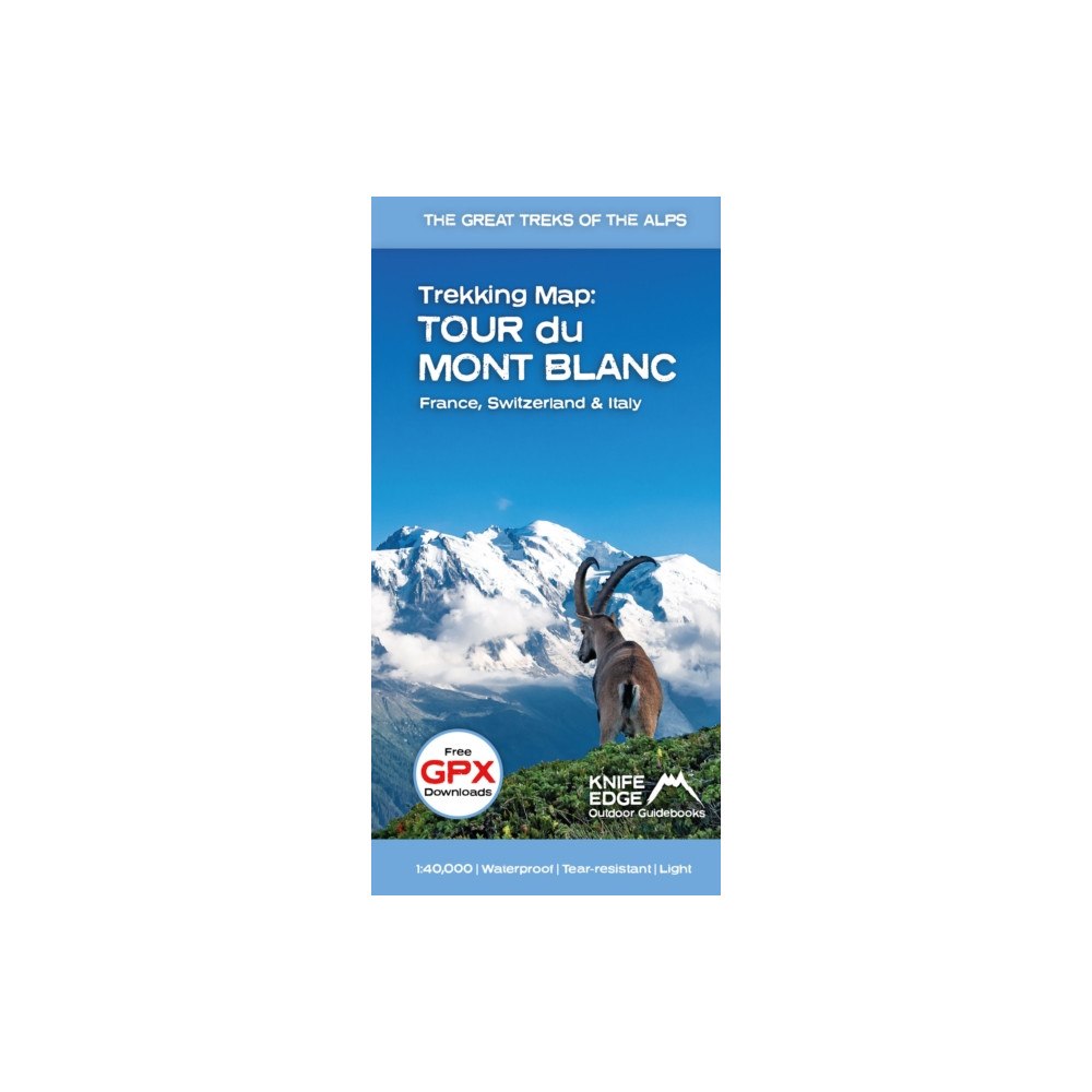 Knife Edge Outdoor Limited Tour du Mont Blanc Trekking Map