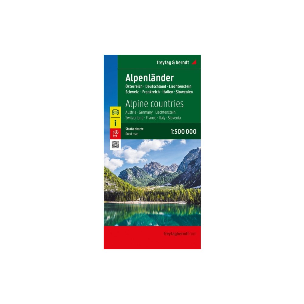 Freytag-Berndt Alpine countries, Road map 1:500.000,