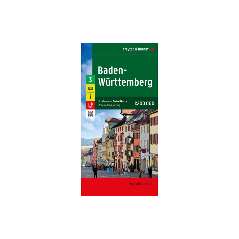 Freytag-Berndt Baden-Wurttemmountain, Road map 1:200.000