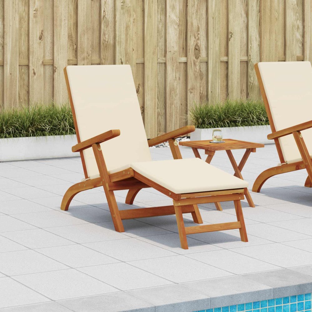 vidaXL Reclining och Fällbar Solstol 55 x 146 x 91 cm