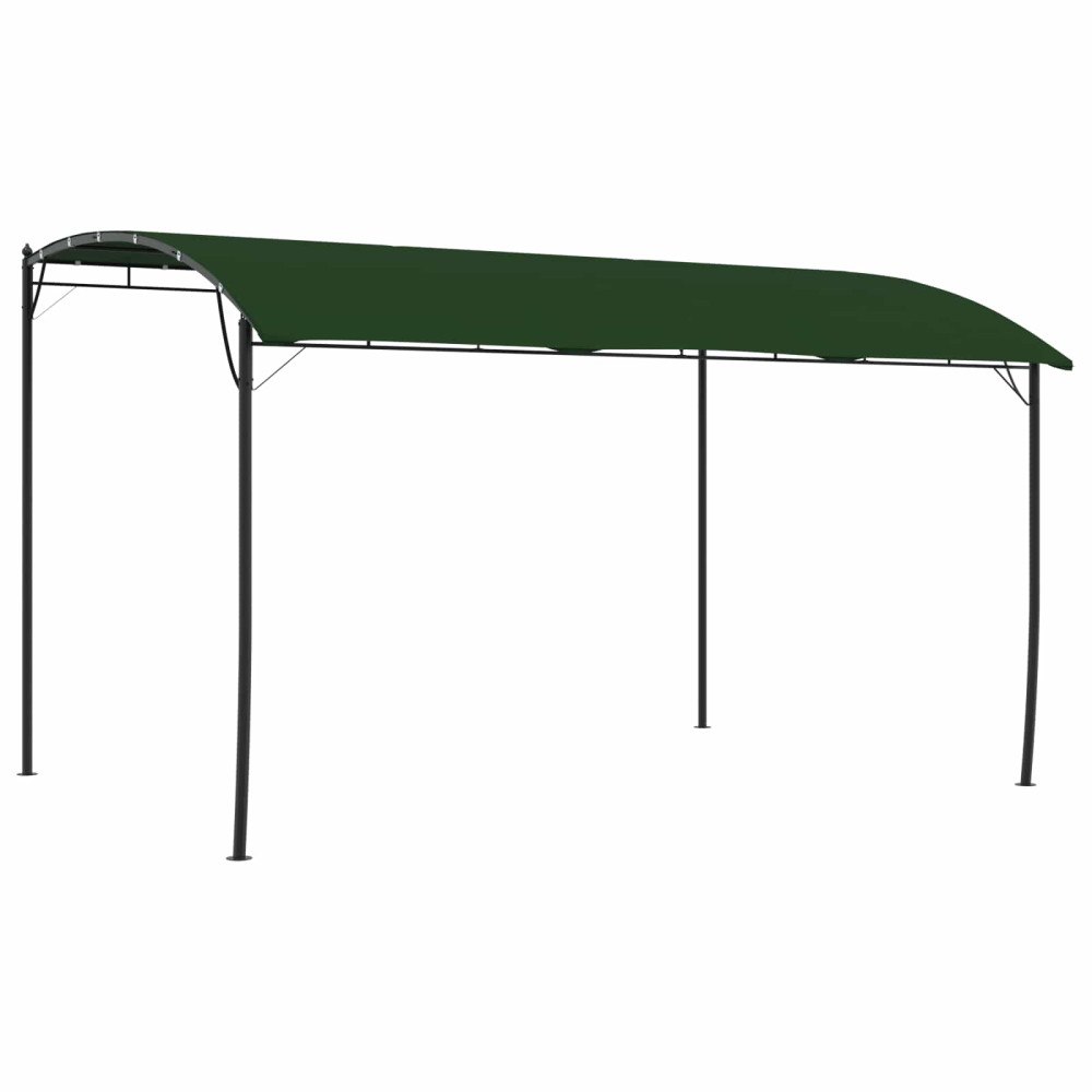 vidaXL Paviljong 4 x 3 x 2,55 m Grön Duk och Aluminium 180