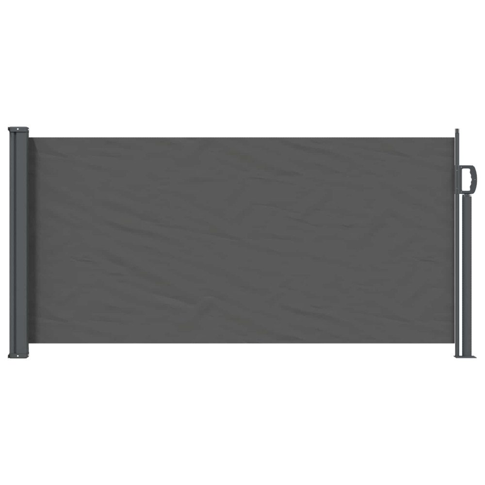 vidaXL Utfällbar sidomarkis Antracit 300 x 100 cm Polyester