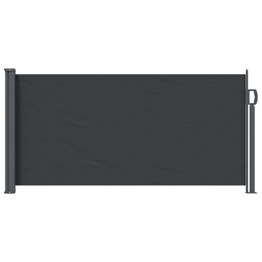 vidaXL Utfällbar sidomarkis Svart 300 x 100 cm Polyester