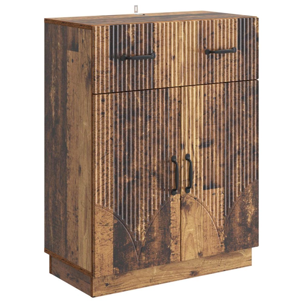 vidaXL Sideboard Gammalt trä 66 x 34,5 x 87 cm Konstruerat trä