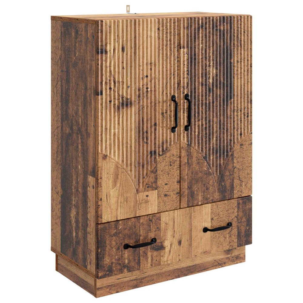 vidaXL Sideboard Gammalt trä 66 x 34,5 x 92 cm Konstruerat trä