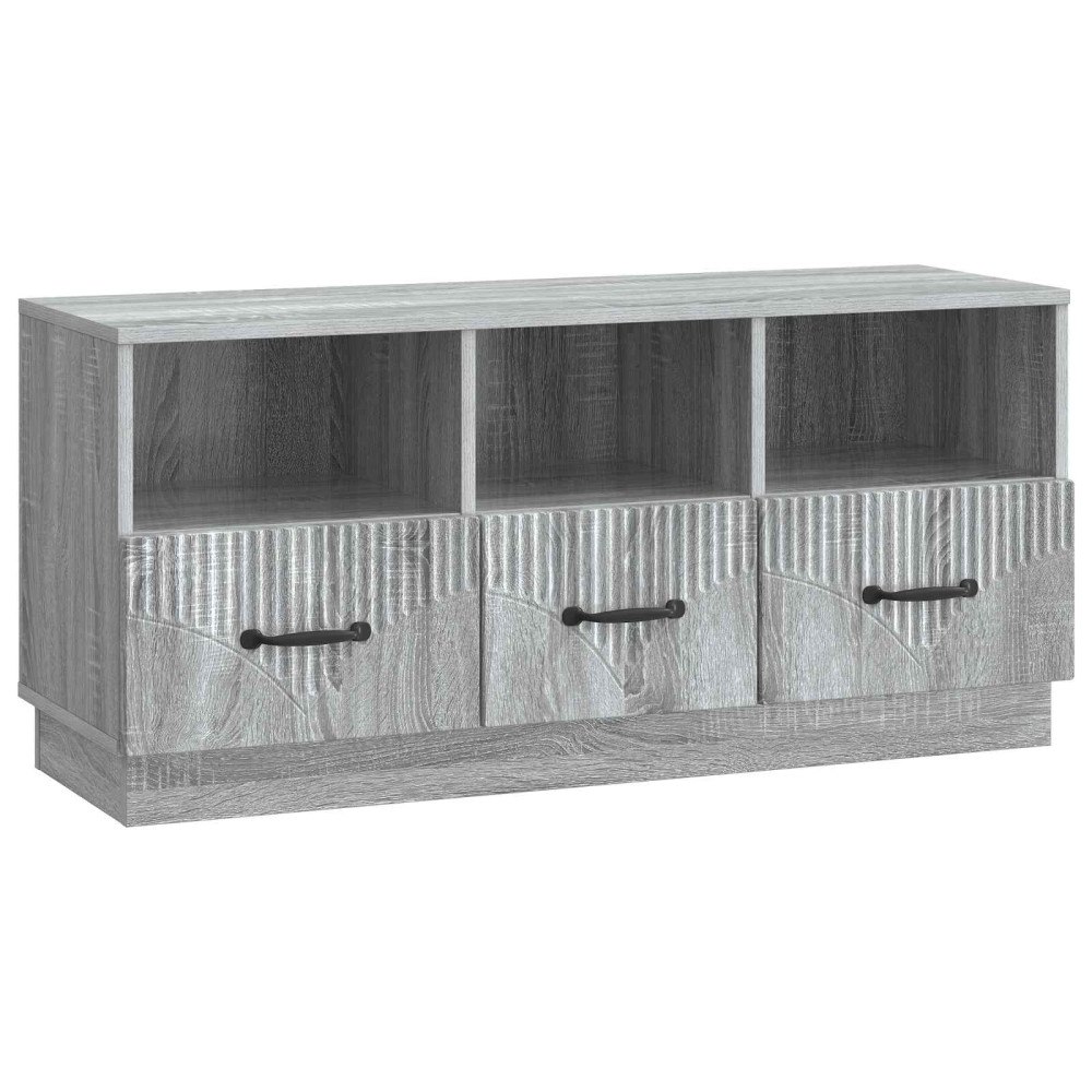 vidaXL TV-skåp Grå sonoma-ek 102 x 34,5 x 47 cm Konstruerat trä