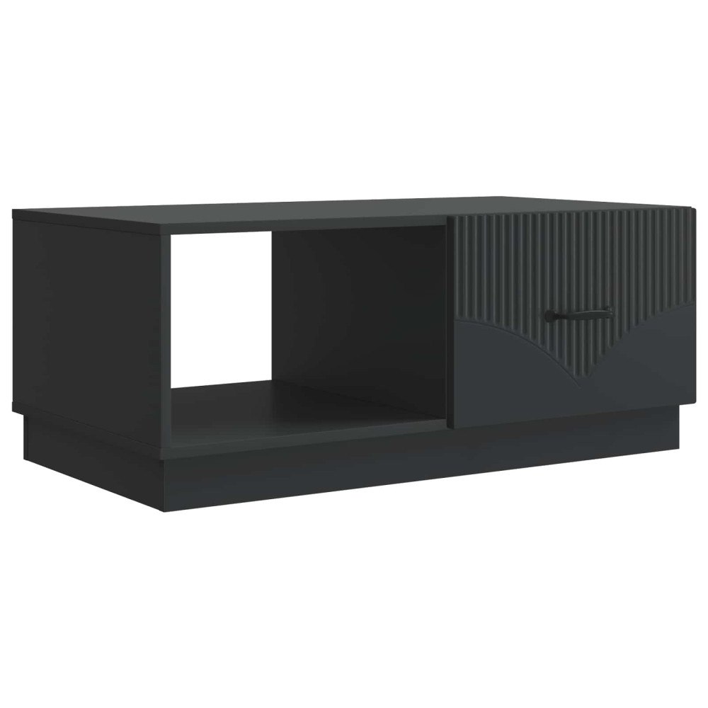 vidaXL Kaffeebord Svart 90 x 50 x 37 cm Konstruerat trä