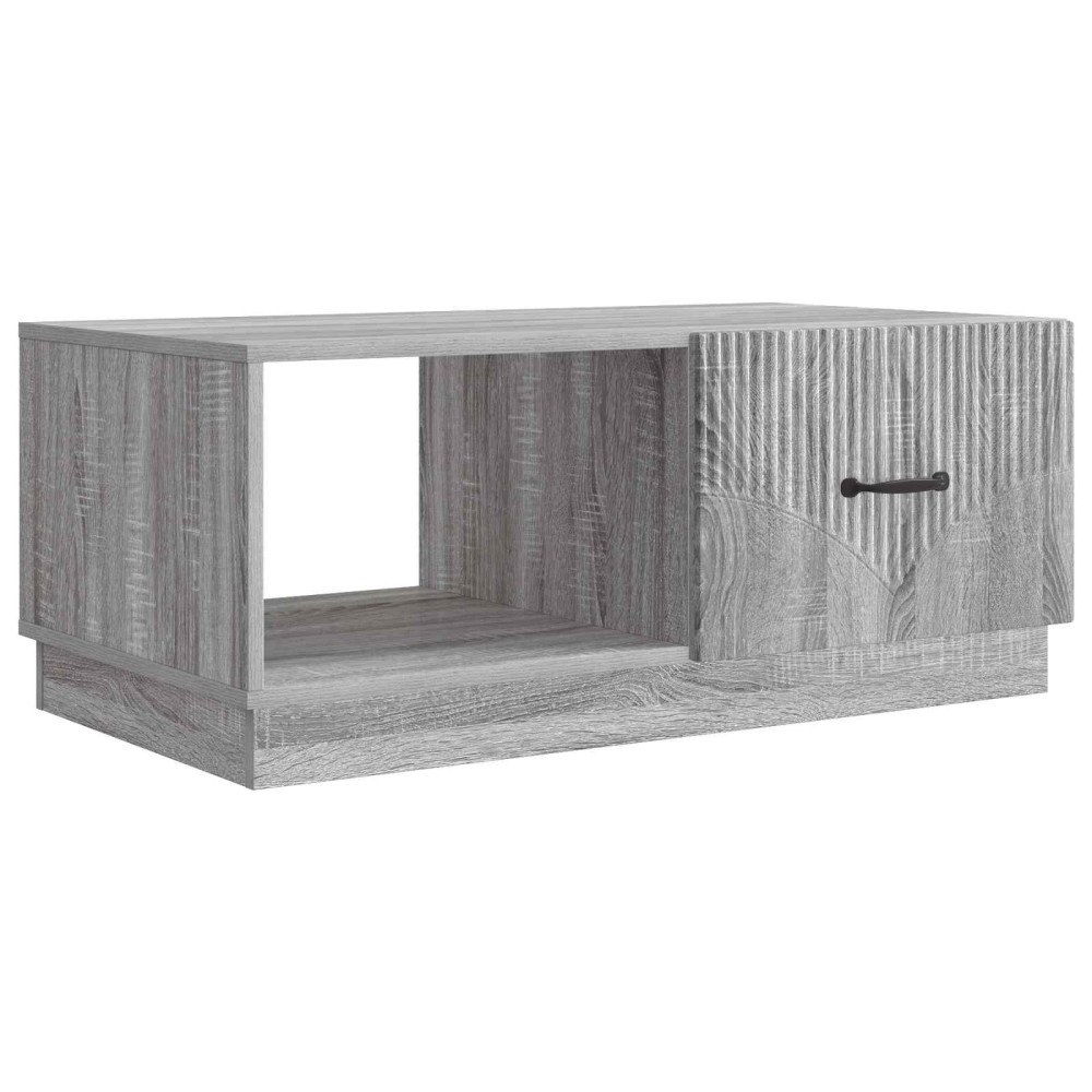 vidaXL Kaffeebord Grå sonoma-ek 90 x 50 x 37 cm Konstruerat trä